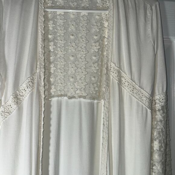 POL Boho Duster Cardigan – White – Size S - Picture 8 of 10